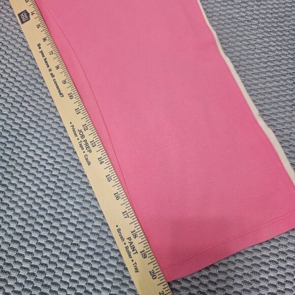 New York & Company Pink Crop Sweatpants Side Stripe Y2K Lounge Size Small - Picture 9 of 11